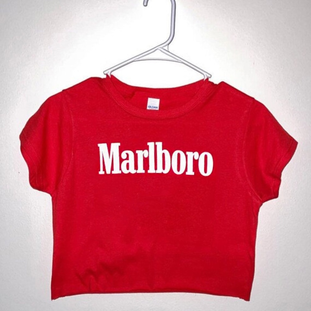 Marlboro Red Crop Top